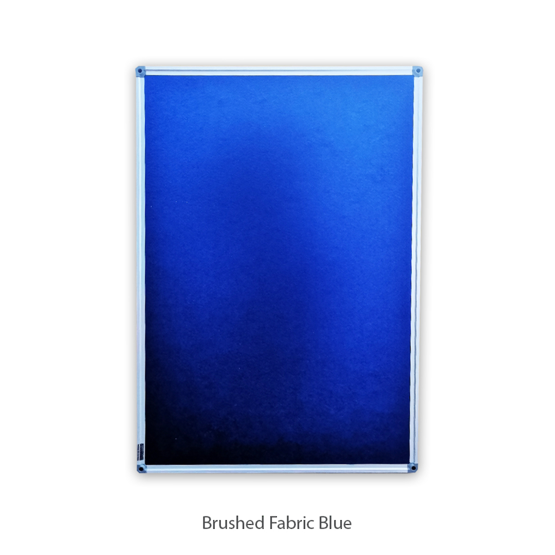 Pinboard | Aluminium Frame | 600 x 900mm | Brushed Fabric Blue image 0